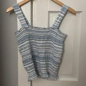 BP Size Small Blue and White tight tank top